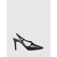 lodi zapatos de tacon salon destalonado romi negro para mujer