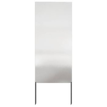 Pantalla De Privacidad Para Jardín Calado Plateado 50 X 140 Cm Vidaxl