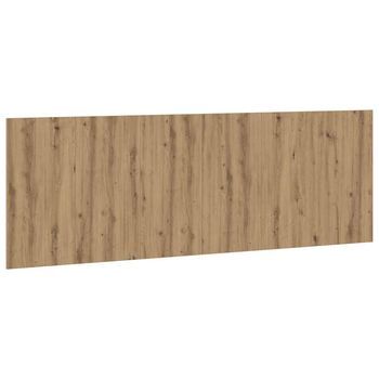 Cabecero，cabecero Cama，panel De Cabecera De Pared Madera Ingeniería Roble Artisian 240x1,5x80cm