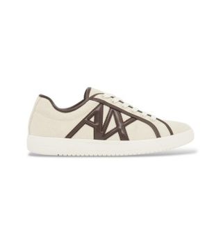 A|X Armani Exchange para mujer. XW002851AF22752MZ732 Zapatillas Big Logo blanco (39.5), Plano, Cordones, Casual