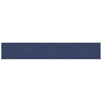 Cabecero De Pared 12 Uds. 90 X 15 Cm Azul Tela Vidaxl