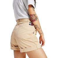 tommy jeans short logo badge para mujer