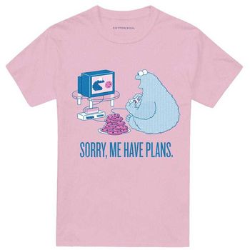 Sesame Street Camiseta Me Have Plans para hombre
