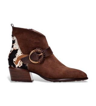 Hispanitas para mujer. ZPI254256 Botines de Piel Verona marrón (40), 3 a 5cm, Cremallera, Casual