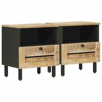 mesita de noche 2 uds natural 40 x 33 x 46 cm vidaxl