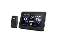 estacion meteorologica - hama premium sensor de interior y exterior alcance 60m usb negro