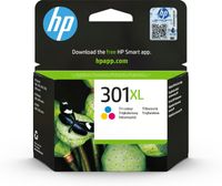 cartucho de tinta original hp 301xl tri-color