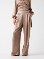 pantalon de pierna ancha de saten