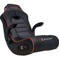 x rocker g-force 21 floor rocker gaming chair - black black