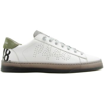 P448 Deportivas Moda JACK-M130 WHI-GRYGREEN para hombre