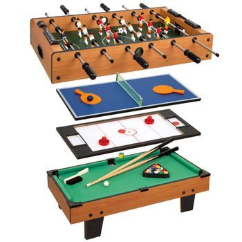Cb Games - Mesa Multijuegos 4 En 1 Para Niños 89x42,5x28,5 Cm