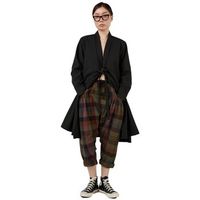 wendy trendy abrigo coat 110775 - black para mujer
