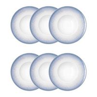 set 6 plato pastarisotto 26cm lea hydro 26cm bidasoa lea hydrozero - azul apto microondas