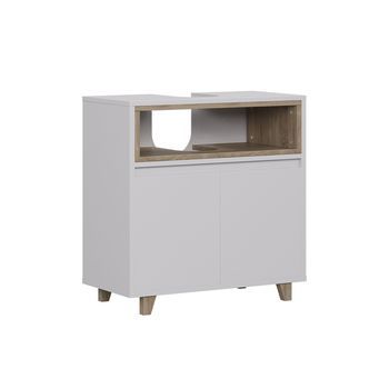 Mueble Bajo Lavabo Elnor 60 X 61 Cm Con 2 Puertas Vicco