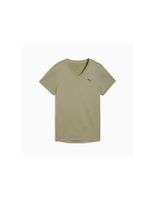 camiseta de fitness puma w tad essentialsential vneclux army mujer