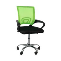silla de escritorio thinia home classic estructura acero respaldo malla colores negro