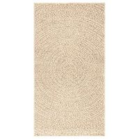 alfombra zizur apariencia yute interior exterior beige 60x110cm vidaxl