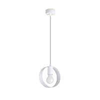 lampara de techo blanco acero alt 120 cm
