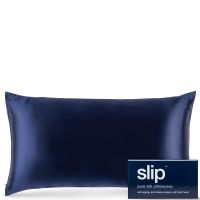 slip silk pillowcase king - navy