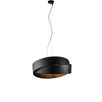 Astro - Lámpara Colgante De Hierro Lacado Negro Con Cable De Acero Orientable 2 Luces 122 - Ø46 - Bl207-2-nr