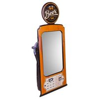 espejo de metal naranja 42x82x5