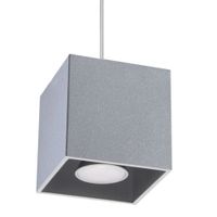 lampara de techo gris aluminio alt 110 cm