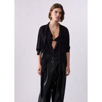 liu jo camisa camisa con bufanda para mujer