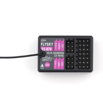 Receptor RC Flysky FS-R7V 2.4G 7CH ANT Protocolo PWM/PPM/i-BUS/S.BUS Antena externa única Giroscopio integrado para el t