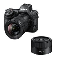 camara mirrorless nikon z8 457mp 8k 24-120mm f4  28mm f28 sensor full-frame usb-c