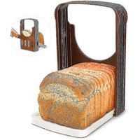 maquina de corte auspicioso cortadora de sarten ajustable plegable rebanada rapida grosor incompatible cuchillo cortador de sarten tostada de sandwich de bagel