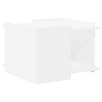 Mesa De Centro 50,5x50x33 Cm Madera - Blanco