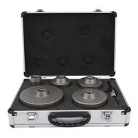kit 6 brocas carbono perforar concreto 40 - 125mm auto - nivelante