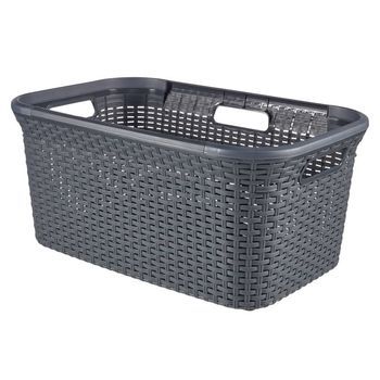 Cesto De La Ropa Sucia Style Gris Antracita 45 L Curver