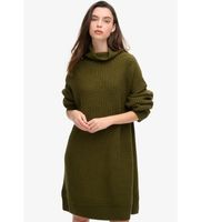 superdry para mujer w8011763a vestido chunky verde s casual acrilico manga larga