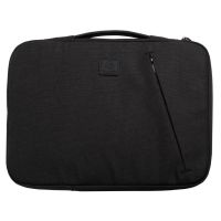funda para portatil exacompta 17141e negra 16 poliester reciclado con asa y bolsillo