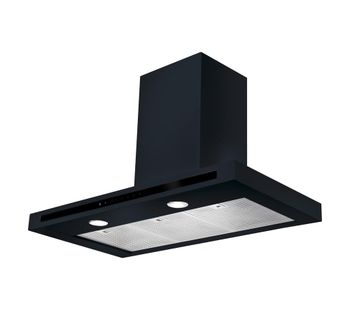 RANGEMASTER Hi-LITE 90 Chimney Cooker Hood - Black, Black
