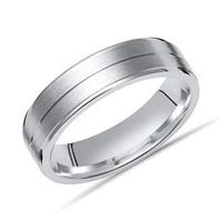 anillo de plata 925 mate brillante estrias 55 mm