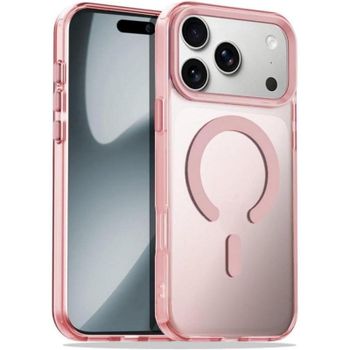 Funda para móvil Cool Magnética Silicona Rosa Antigolpes MagSafe para iPhone 17 Pro