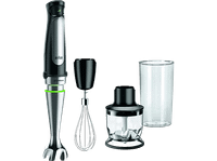 batidora de mano - braun minipimer 7 mq7025x 1000 w vaso 06 l activeblade easy click plus splashcontrol 3 accesorios  picadora negroacero