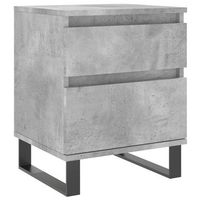 mesita de noche con cajon y puerta 40 x 35 x 50 cm madera contrachapada gris dec034002