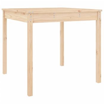 Mesa De Jardín，mesa Para Exteriores，mesa De Patio Madera Maciza De Pino 82,5x82,5x76 Cm
