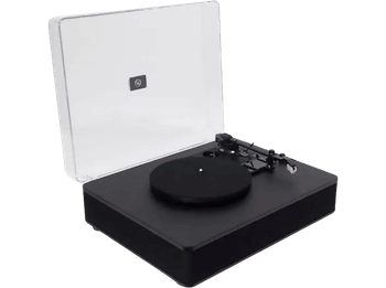 Tocadiscos - Fonestar VINYL-25AMP, Sistema de audio Hi-Fi, USB/MP3, Servo motor CC, Conexión inalámbrica BT, Negro
