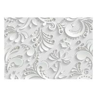 papel pintado 3d - flowers with crystals 150x105 cm