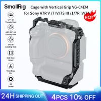 jaula smallrig para sony alpha 7r v  7 iv  7s iii  1  7r iv  7 v con empunadura vertical vg-c4em con orificios roscados de 14-20 -6114