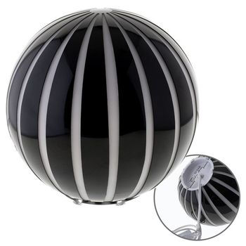 Sobremesa toropi 1xe27 al.20xd.20cm cristal blanco/negro