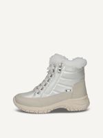 caprice bootie white made of textile and synthetic without heel size 38