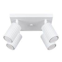plafon moto blanco 4 luces