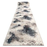 alfombra de pasillo con refuerzo de goma patchwork vintage beige 67 c 67x600 cm