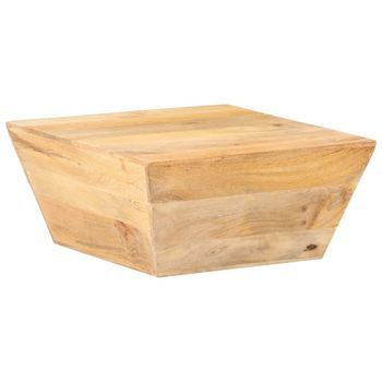 Mesa De Centro Forma De V Madera Maciza De Mango 66x66x30 Cm Vidaxl