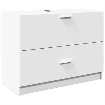 Mueble De Almacenaje | Armario De Lavabo Madera De Ingeniería Blanco 78x37x59 Cm